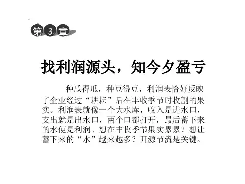第三章如何解读利润表  财务报表阅读分析课件