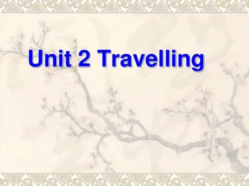 牛津译林版八年级下册Unit 2 Travelling课件2