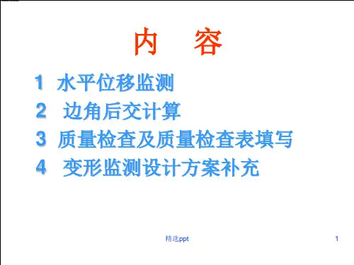 《水平位移观测》PPT课件