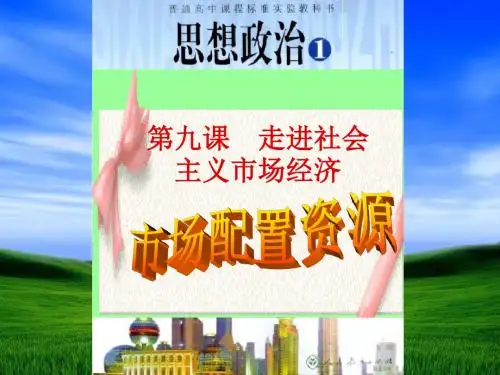 必修1第九课《市场配置资源》 共28页PPT资料
