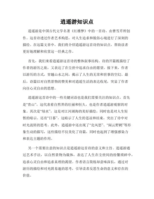 逍遥游知识点