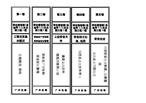 资料档案盒侧标签范例