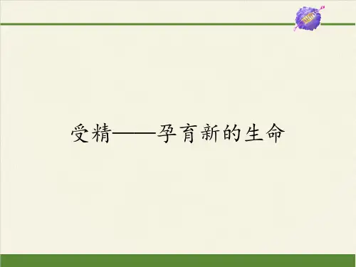高中生物必修二课件-2.2.1受精——孕育新的生命-苏教版