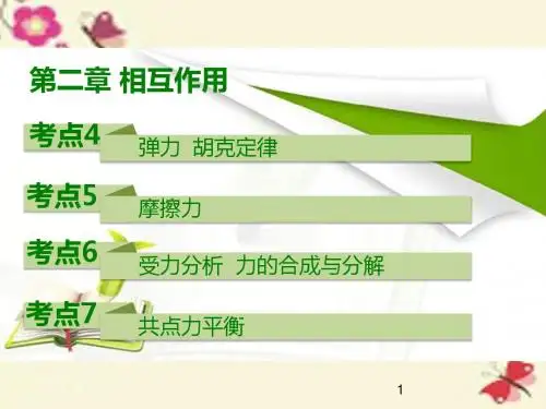 【600考点700分考法】(2017A版)高考物理一轮复习 第二章 相互作用课件
