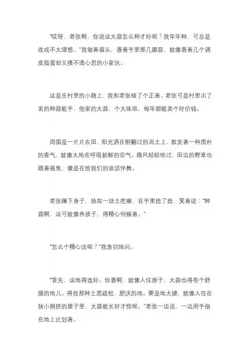 大蒜栽培管理技术