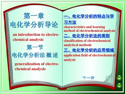 《电化学分析导论》PPT课件