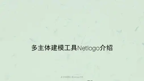 多主体建模工具Netlogo介绍课件
