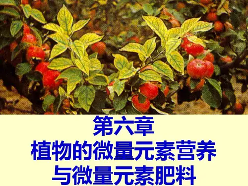 植物的微量元素资料