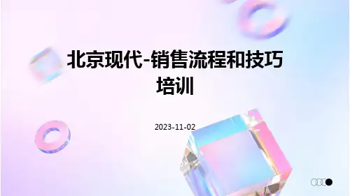 北京现代-销售流程和技巧培训