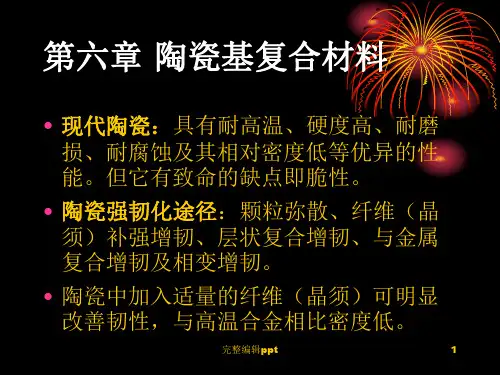 复合材料概论精_第六章_陶瓷基复合材料ppt课件