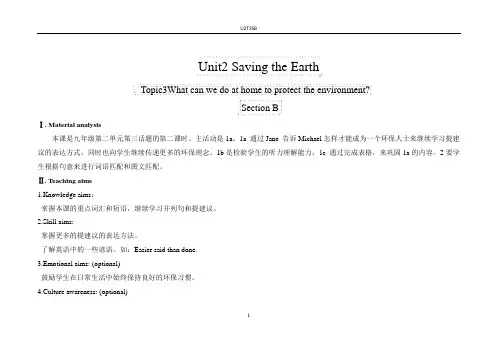 科普版九年级英语上册《What can we do at home to protect the environment.  Section B》优质课教案_16