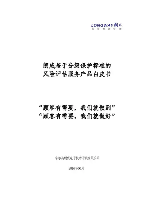 朗威基于分级保护标准的风险评估服务产品白皮书20160716
