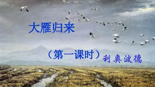 第7课《大雁归来》课件(共71张PPT)