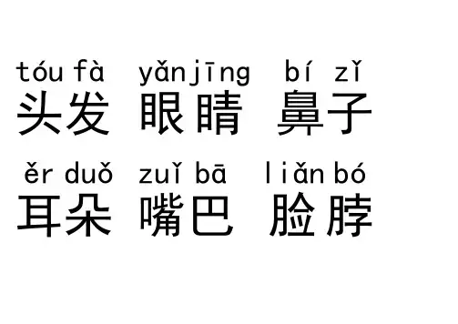 幼儿常用汉字词组表带拼音