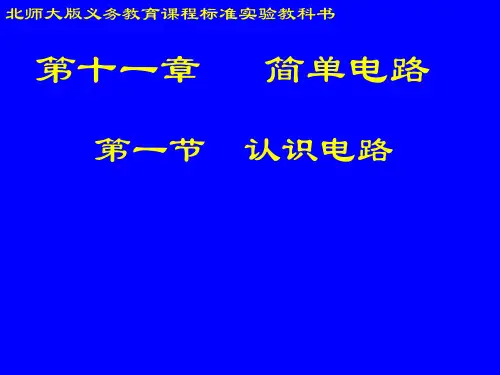 物理：11.1《认识电路》课件2(北师大版九年级)