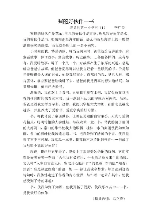 我的好伙伴 书