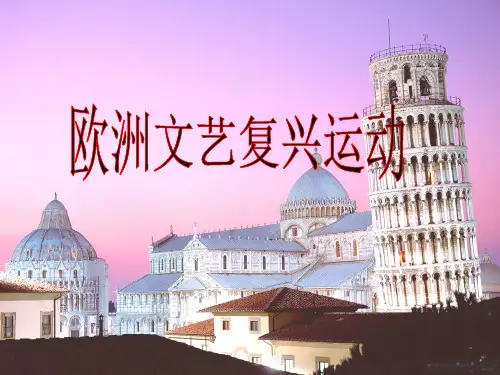 人教部编版历史九上第十四课文艺复兴运动