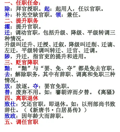 高中古代官职词语大全=。=