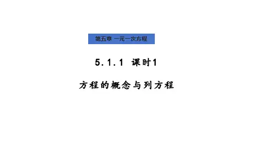 5.1.1从算式到方程课件 人教版数学七年级上册 (20)