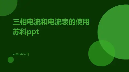 三电流和电流表的使用苏科ppt