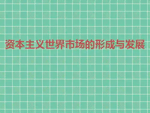 人民版历史高考二轮复习资本主义世界市场的形成与发展课件课件