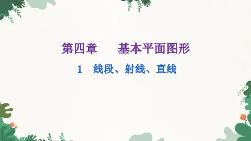 北师大版数学七年级上册第四章基本平面图形线段、射线、直线课件