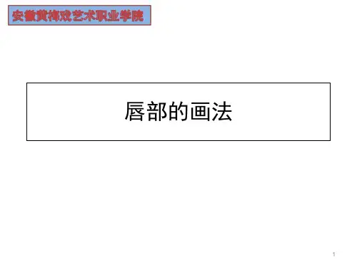 唇部的画法PPT课件