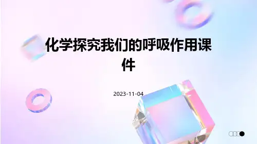 化学探究我们的呼吸作用课件