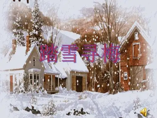 初中音乐课件《踏雪寻梅》.ppt