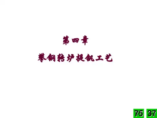 第四章攀钢转炉提钒工艺详解