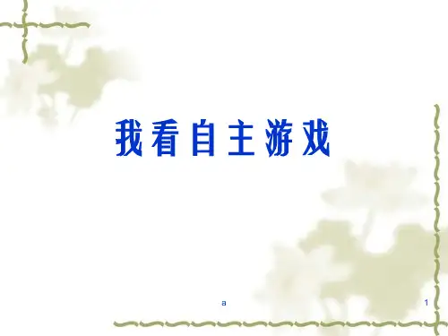 《我看自主游戏》PPT课件