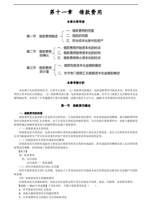 【会计知识点】借款费用概述,借款费用的确认