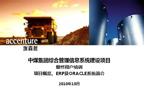 埃森哲中煤集团ERP及Oracle系统简介