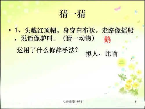 小学修辞手法讲解ppt课件