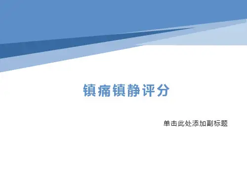 镇痛镇静评分