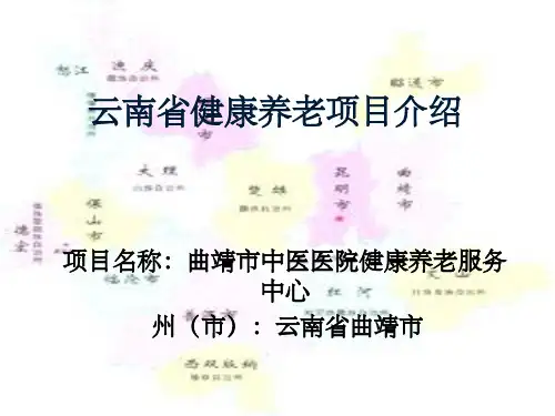健康养老项目介绍ppt课件