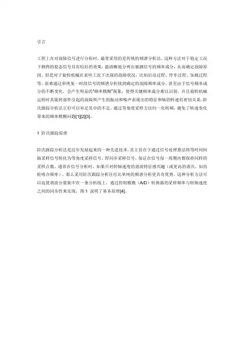 阶次跟踪分析法介绍