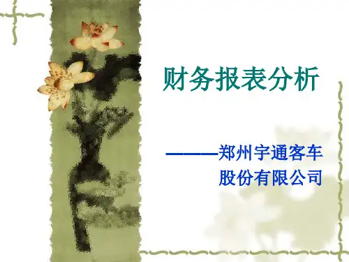2019-宇通客车财务报表分析-文档资料