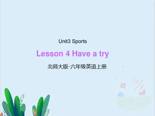 北师大版小学六年级英语上册Lesson 4 Have a Try 课件1 (3)