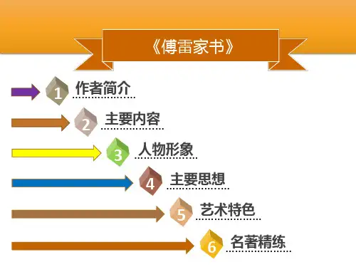 人教部编版语文八年级下册课件：第三单元 名著阅读《傅雷家书》(共50张PPT)