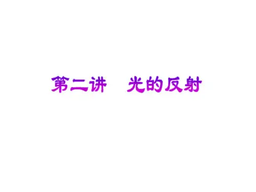 2012版中考光的反射PPT