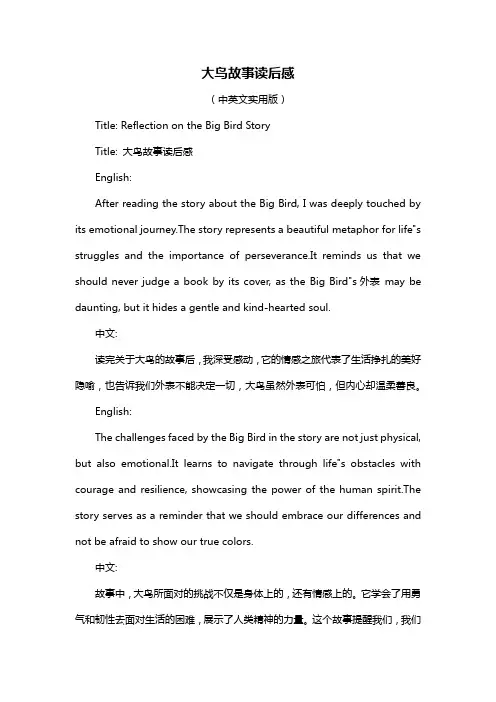 大鸟故事读后感