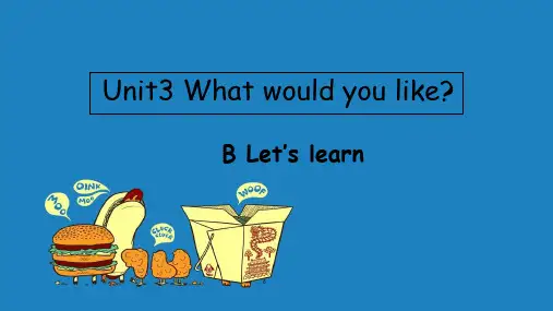 pep五年级英语上册Unit 3 B Let's learn-优质课件