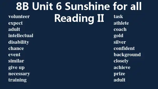 Unit6ReadingII课件牛津译林版英语八年级下册