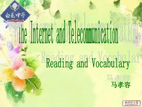 高中英语The Internet and Telecommunication上课PPT