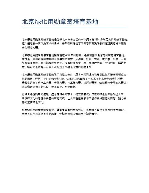 北京绿化用勋章菊培育基地