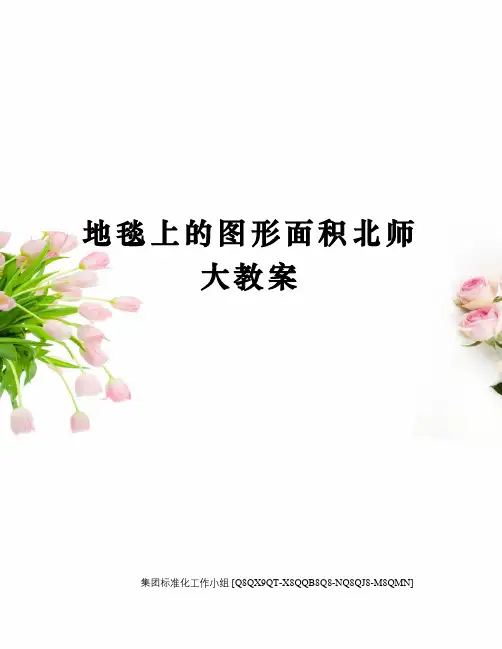 地毯上的图形面积北师大教案