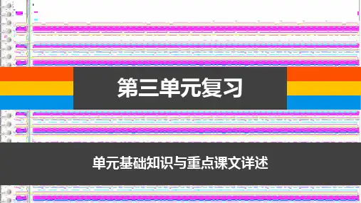 第三单元复习课件(共29张PPT)2021-2022学年部编版语文八年级下册