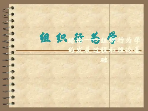 组织行为学的发展过程和理论基础