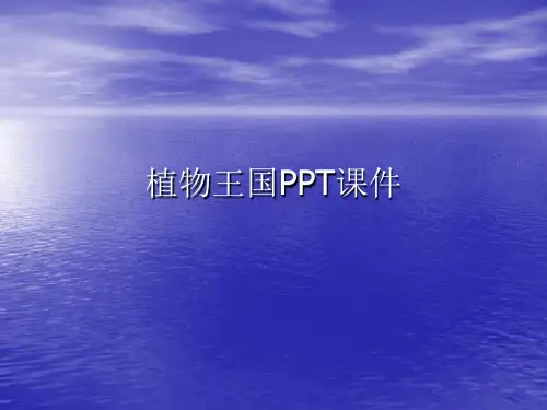植物王国PPTPPT讲稿
